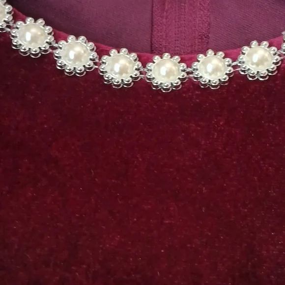 Rare Editions Girl's Holiday Dress With Sash And Cap Sleeves Size 6 - Picture 11 of 12